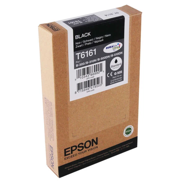 Epson T6161-C13T616100 Siyah Orijinal Kartuş ürün görseli 1