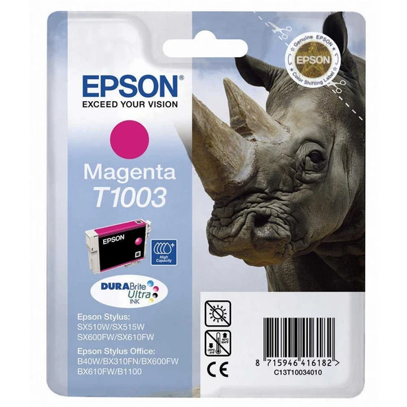 Epson T1003-C13T10034020 Kırmızı Orijinal Kartuş ürün görseli 1