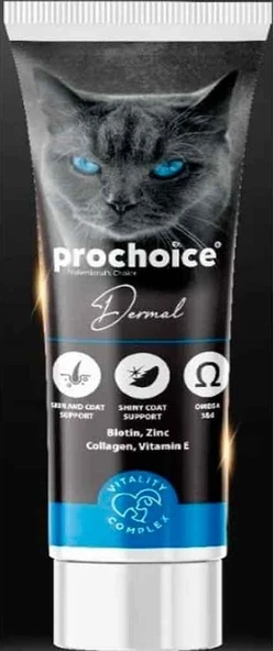 Pro Choice Dermal Kedi Deri ve Tüy Sağlığı Için Biyotin Içerikli Paste 100 ml ürün görseli 1