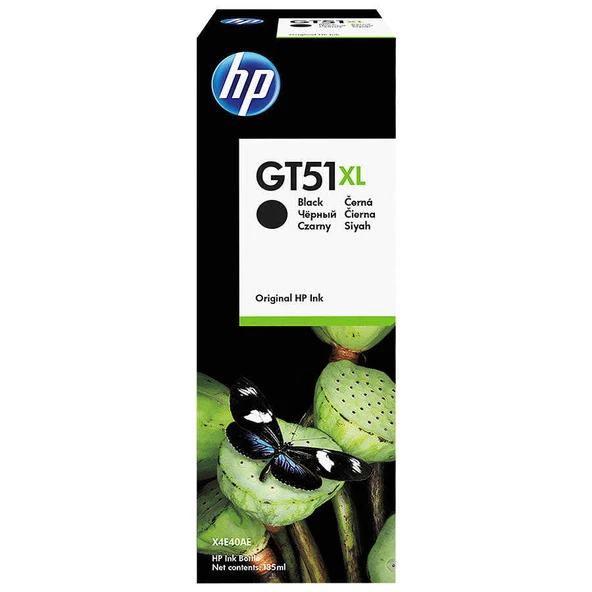 Hp GT51XL-X4E40AE Siyah Orijinal Mürekkep Yüksek Kapasiteli ürün görseli 1