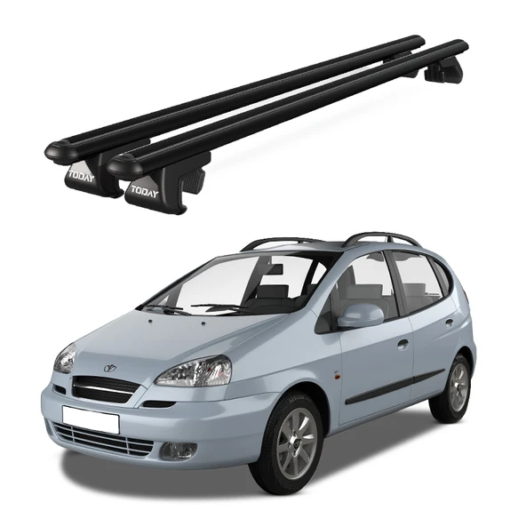Venüs Daewoo Rezzo (2005-2008) Uyumlu Siyah Ara Atkı Port Bagaj Tavan Barı ürün görseli 1