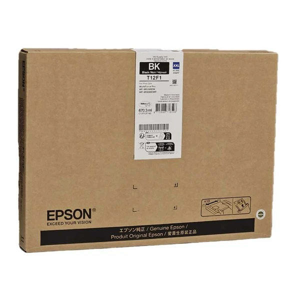 Epson C13T12F140 Siyah Orijinal Kartuş - Resim 3