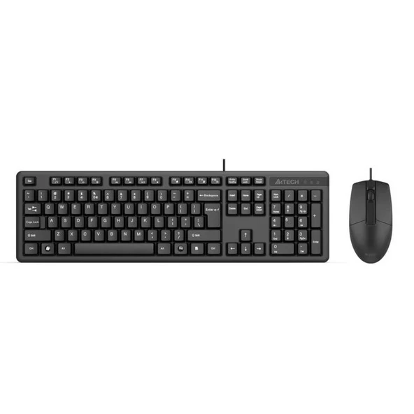 A4 Tech KR-3330 Siyah Kablolu Klavye-Mouse Seti ürün görseli 1