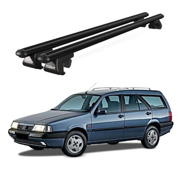 Venüs Fiat Tempra Station Wagon (1993-1997) Uyumlu Siyah Ara Atkı Port Bagaj Tavan Barı ürün görseli 1