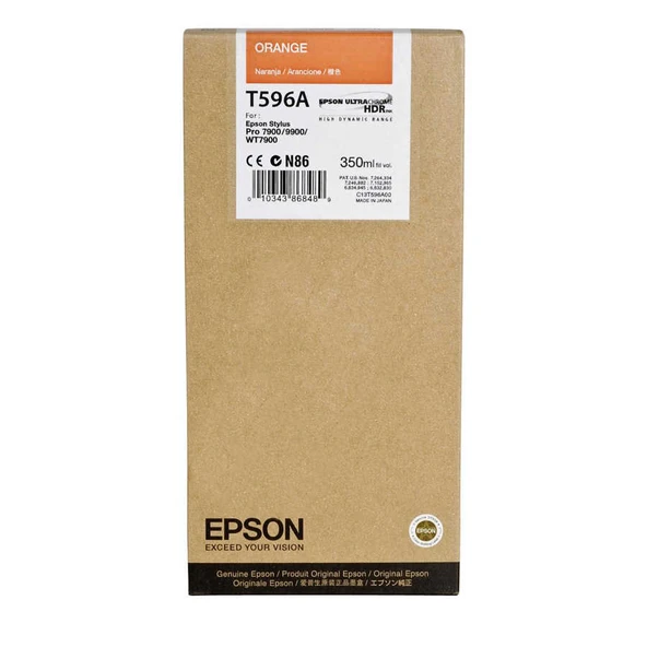 Epson T596A-C13T596A00 Turuncu Orijinal Kartuş - Resim 2