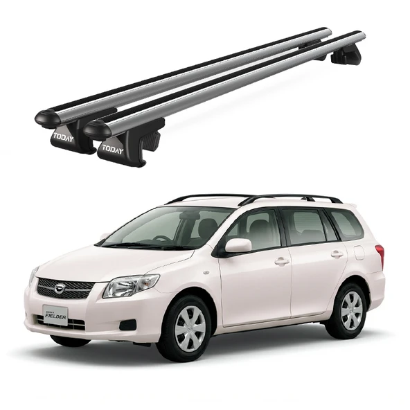 Venüs Toyota Corolla Fielder (2006-2013) Uyumlu Gri Ara Atkı Port Bagaj Tavan Barı ürün görseli 1