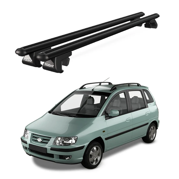 Venüs Hyundai Matrix (2001-2010) Uyumlu Siyah Ara Atkı Port Bagaj Tavan Barı ürün görseli 1