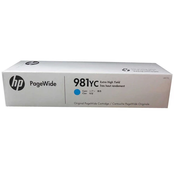 Hp 981YC-L0R17YC Mavi Orijinal Kartuş Extra Yüksek Kapasiteli ürün görseli 1