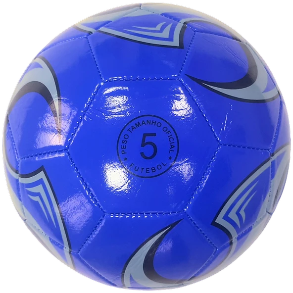 Futbol Topu - Dikişli - 5 Numara - Mavi - Resim 2