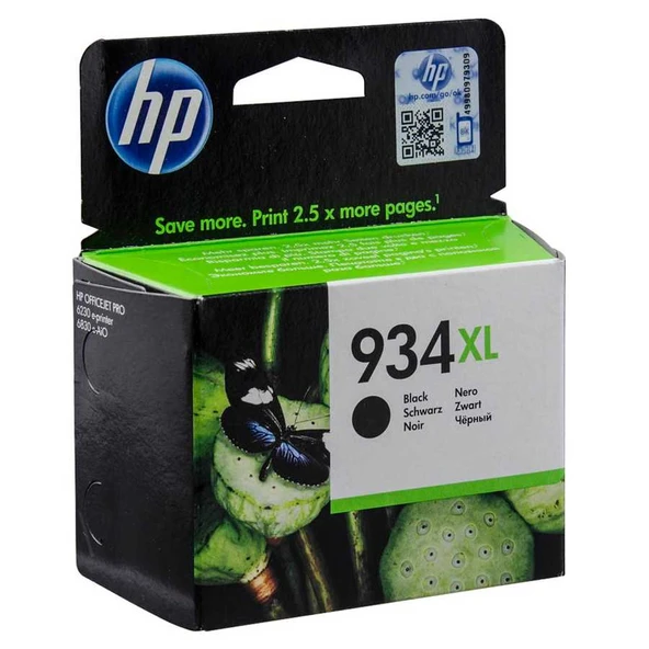 Hp 934XL-C2P23AE Siyah Yüksek Kapasiteli Orijinal Kartuş ürün görseli 1