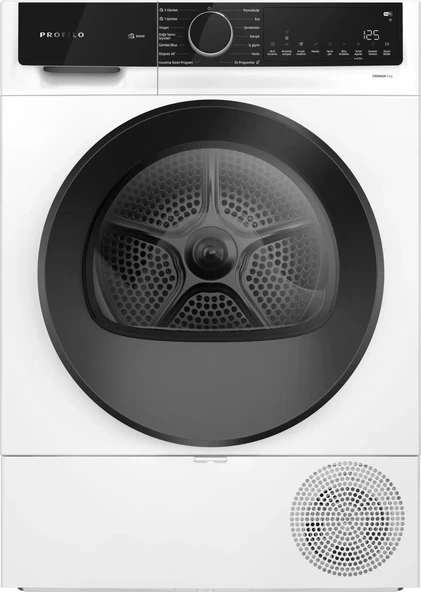 Profilo KM0961CKTR 9 KG Isı Pompalı Çamaşır Kurutma Makinesi Beyaz ürün görseli 1