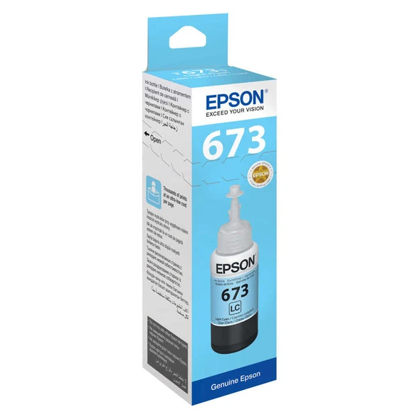 Epson T6735-C13T67354A Açık Mavi Orijinal Mürekkep ürün görseli 1