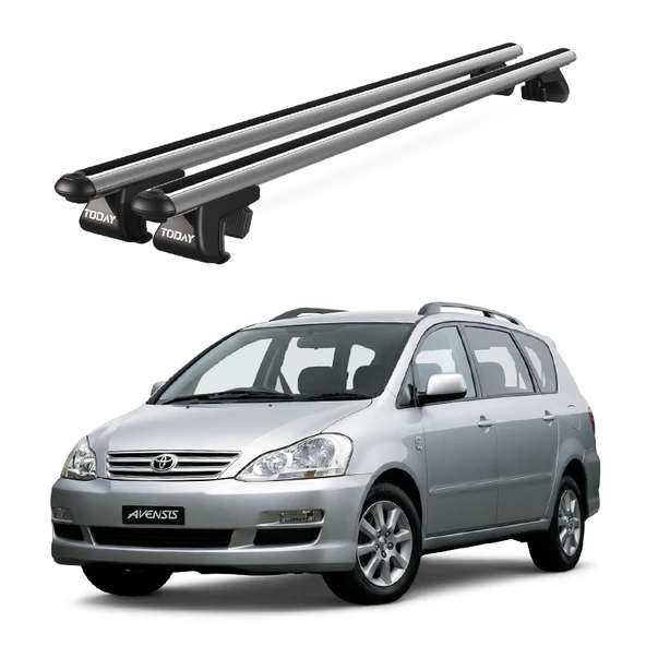 Venüs Toyota Avensis Verso (2001-2008) Uyumlu Gri Ara Atkı Port Bagaj Tavan Barı ürün görseli 1