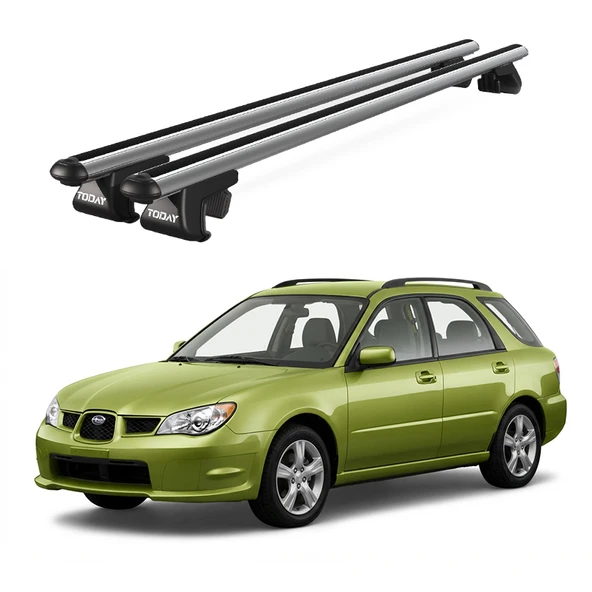 Venüs Subaru İmpreza (2005-2010) Uyumlu Gri Ara Atkı Port Bagaj Tavan Barı ürün görseli 1