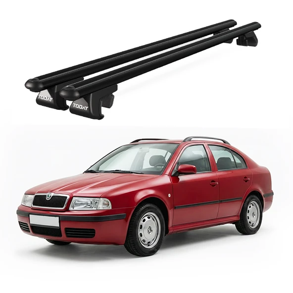 Venüs Skoda Octavia V (1998-2004) Uyumlu Siyah Ara Atkı Port Bagaj Tavan Barı ürün görseli 1