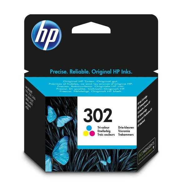 Hp 302-F6U65AE Renkli Orijinal Kartuş ürün görseli 1