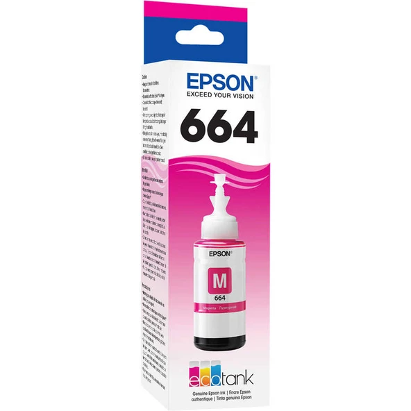 Epson T6643-C13T6643A Kırmızı Orijinal Mürekkep ürün görseli 1