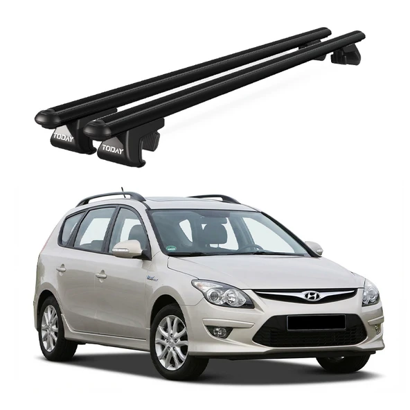 Venüs Hyundai İ30 Station Wagon Venus (2007-2012) Uyumlu Siyah Ara Atkı Port Bagaj Tavan Barı ürün görseli 1