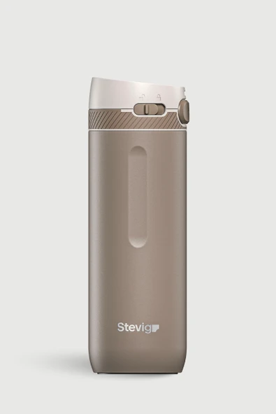 STEVIG 4 ACTION TRIGGER-CONTROL ÇELİK TERMOS 500 ML SILVER MINK ST-232 ürün görseli 1