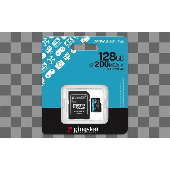 Kingston 128GB mSD CanvasGo+ SDCG4/128GB - Resim 2