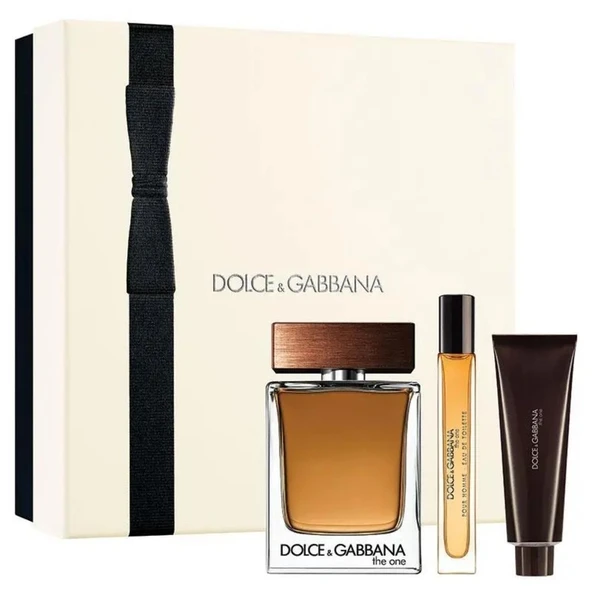 Dolce & Gabbana The One Pour Homme EDT 100 ml + EDT 10 ml + Shower Gel 50 ml Erkek Parfüm Seti ürün görseli 1