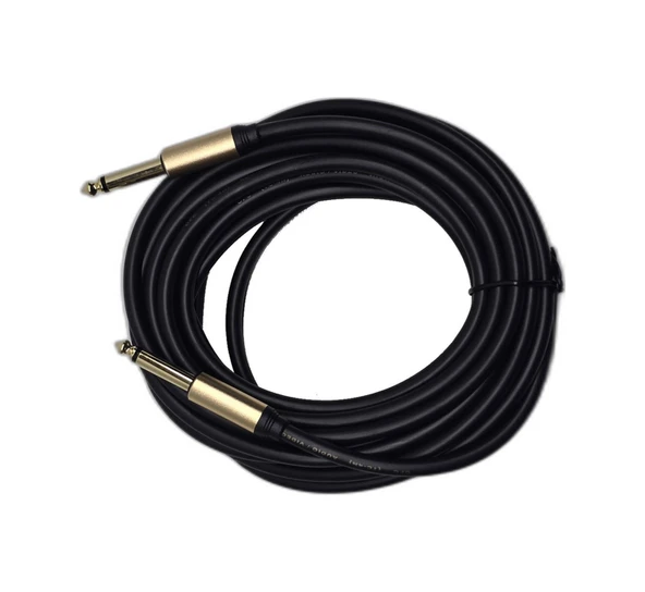 5 Metre 6.35 Mm To 6.35 Mm Ses Kablosu - Çivi Jak Enstrüman Ve Amfi Bağlantı Kablosu - Stereo Jak ürün görseli 1