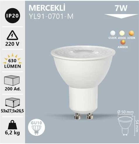 NOAS 7W GU10 AMPUL GÜNIŞIĞI ürün görseli 1