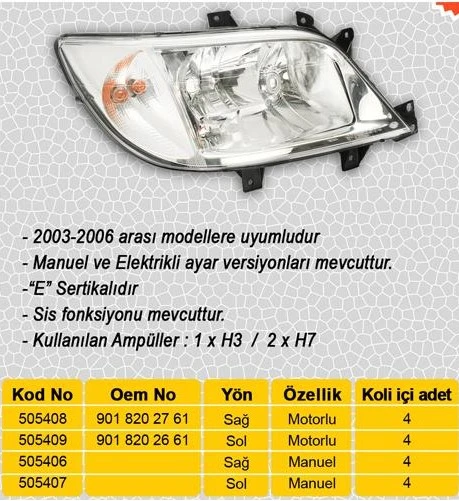 FAR SOL SPRİNTER 313 ürün görseli 1