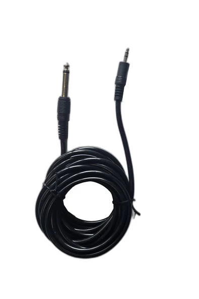 6.35 mm to 3.5 mm Aux Ses Kablosu - Gitar Amfi Hoparlör ve Kulaklık Dönüştürücü Kablo 3Metre ürün görseli 1