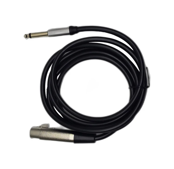 1.8 Metre 6.35 Mm To Xlr Erkek Ses Kablosu - Çivi Jak To Xlr Konnektör Mikser Ve Amfi Kablosu ürün görseli 1