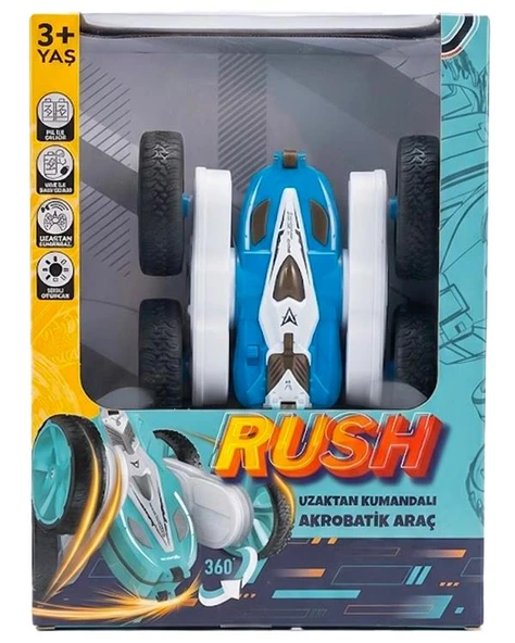 Go Kidy Rush 360 Uzaktan Kumandalı Akrobatik Araç Mavi ürün görseli 1