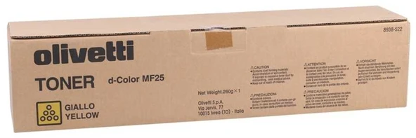 Olivetti D-Color MF-25 Sarı Orijinal Fotokopi Toner ürün görseli 1