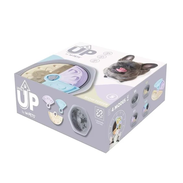 M-Pets Level Up Ayarlanabilir Yavaş Yeme Mama Kabı S ürün görseli 1