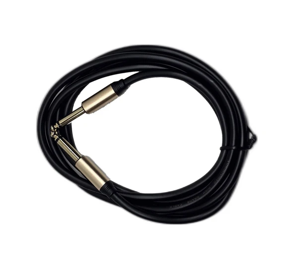 1.8 Metre 6.35 Mm To 6.35 Mm Ses Kablosu - Stereo Çivi Jak Enstrüman Ve Amfi Bağlantı Kablosu ürün görseli 1