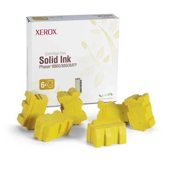 Xerox Phaser 8860-108R00819 Sarı Orijinal Katı Mürekkep Altılı ürün görseli 1