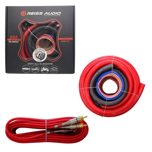 Reiss Audio RS-AWG04 Oto Anfi Kablo Seti 0GA Kablo Kiti ürün görseli 1