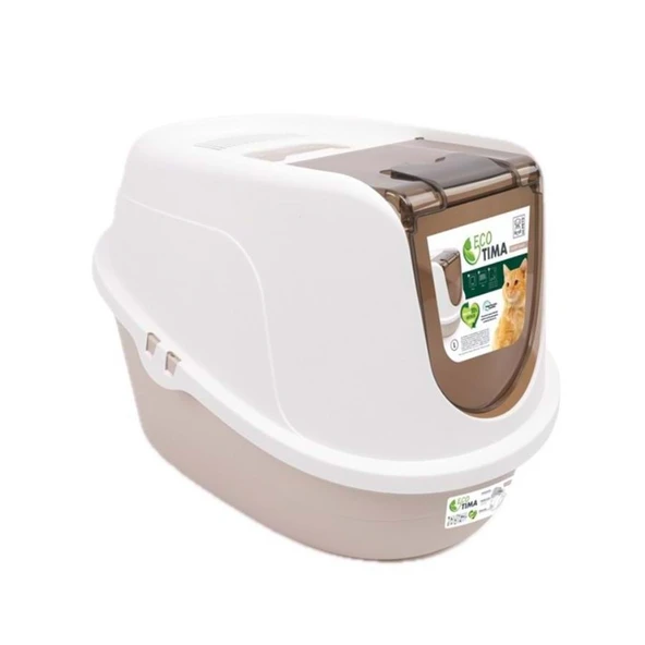 M-Pets Eco Tıma Kedi Tuvaleti Bej L ürün görseli 1
