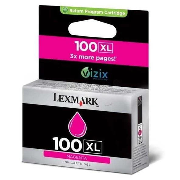 Lexmark 100XL-14N1070E Kırmızı Yüksek Kapasiteli Orijinal Kartuş ürün görseli 1