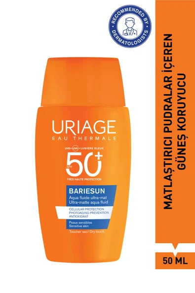 URİAGE BARIESUN SPF50+ Matlaştırıcı Pudra İçeren Parfümsüz Güneş Koruyucu Krem 50 ml ürün görseli 1