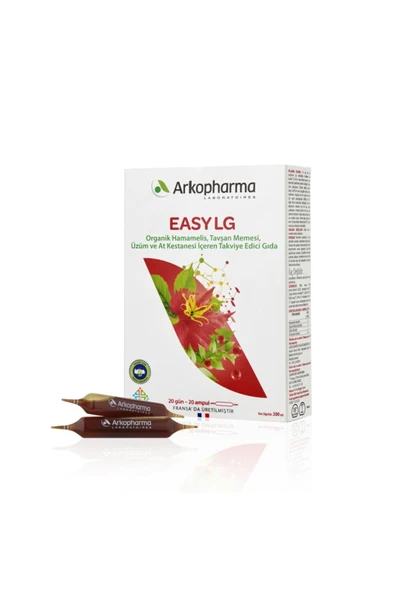 ARKOPHARMA EASY LG - Organik Hamamelis, Tavşan Memesi, Üzüm ve At Kestanesi İçeren Takviye Edici Gıda ürün görseli 1