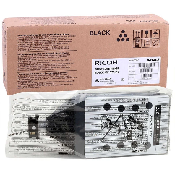Ricoh Aficio MP-C6501 Siyah Orijinal Fotokopi Toner ürün görseli 1