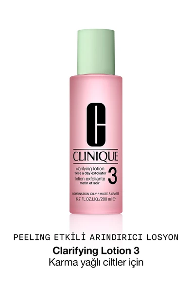 CLİNİQUE Clarifying Lotion (Tip 3) Karma / Yağlı Ciltler İçin Arındırıcı Tonik Losyon - 200 ml ürün görseli 1