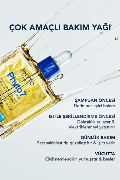 PHYTO 7 Elixir - Saç Bakım Yağı 100 ml - Resim 5
