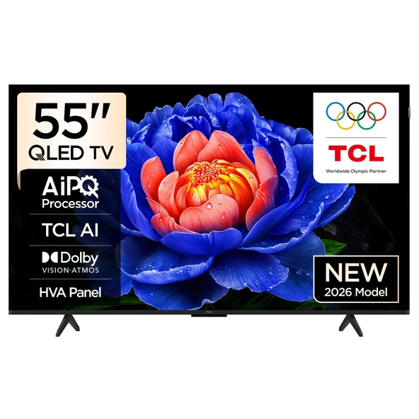 TCL 55T6DGTV 4K UHD QLED 55" GOOGLE TV ürün görseli 1