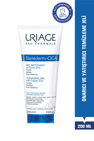 URİAGE BARIEDERM Onarıcı ve Yatıştırıcı Yüz ve Vücut Temizleme Jeli 200 ml ürün görseli 1
