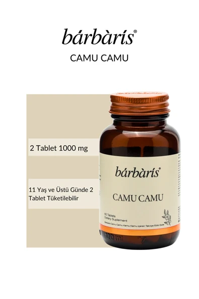 BARBARİS Camu Camu 60 Tablet - Resim 2