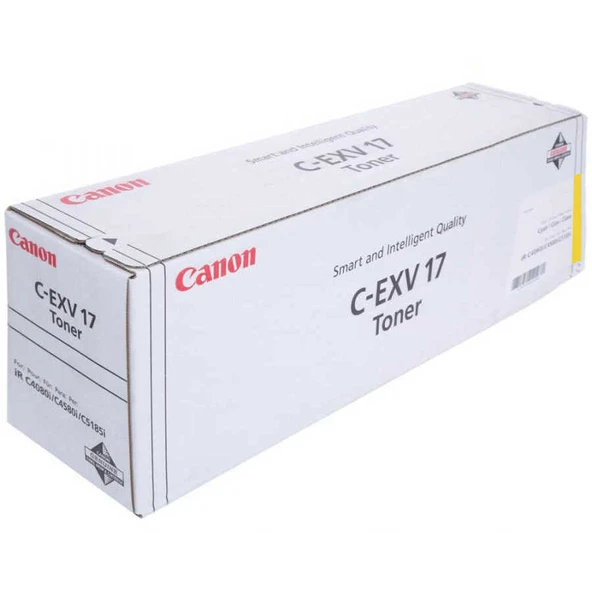 Canon C-EXV-17-0259B002 Sarı Orijinal Fotokopi Toner ürün görseli 1