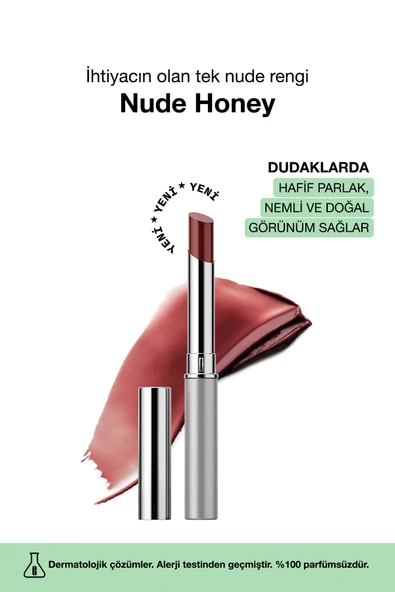 CLİNİQUE Almost Lipstick Ruj - Nude Honey 1.9g | Parlak, Nemli Ve Doğal Görünüm ürün görseli 1