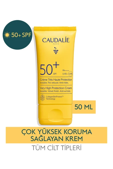CAUDALİE Çok Yüksek Koruma Sağlayan Güneş Kremi SPF50+ 50ml ürün görseli 1