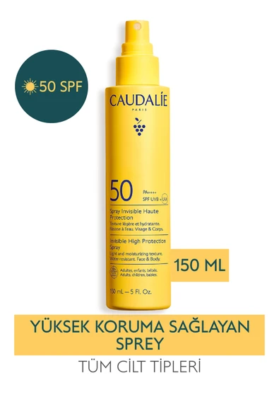 CAUDALİE Yüksek Koruma Sağlayan Güneş Spreyi SPF50 150ml ürün görseli 1